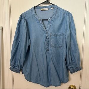 Venini Blue Denim Top